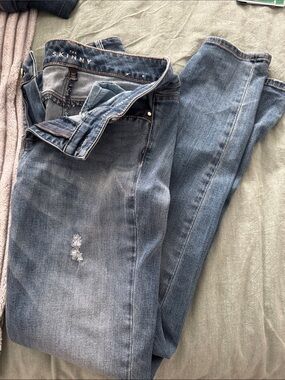 White House Black Market Skinny Women's Mid Blue Jeans